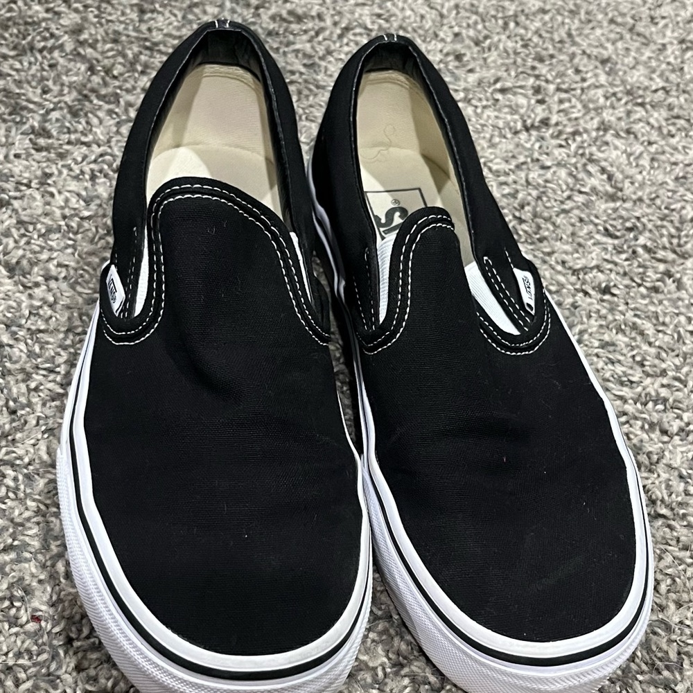 black slip on vans
